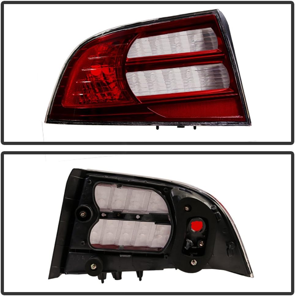 ACANII - For 2004 2005 2006 2007 2008 Acura TL Rear Tail Lights Brake Lamps Replacement Driver & Passsenger Side 04-08