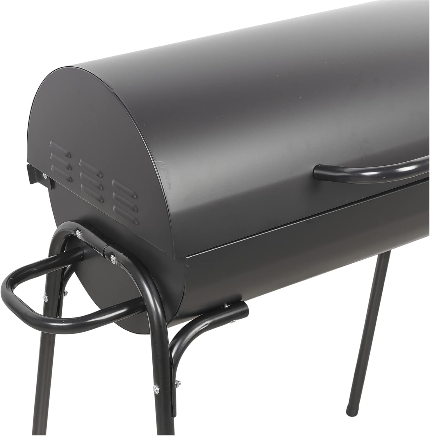 barbecue na kółkach czarna stal 60 x 30 x 70 cm
