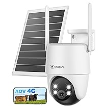 COCOCAM 24, 7 Registrazione AOV 4G LTE Telecamera Esterno con Batteria 15000mAh Pannello Solare 8W, 2K PTZ, Rilevamento AI, Tracking AI, Visione Notturna 30 Metri, Scheda eSIM Inclusa (NO WIFI)