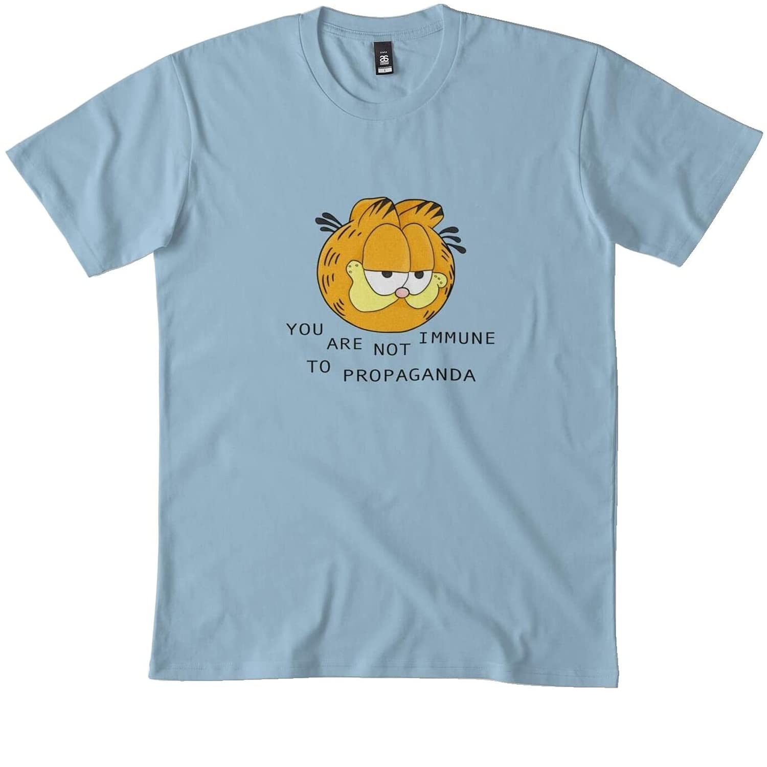 You are Not Immune to Propaganda Garfield Classic T Shirts for Men, T Shirts for Women Dmn Long Sleeve T Shirt Hoodie Black