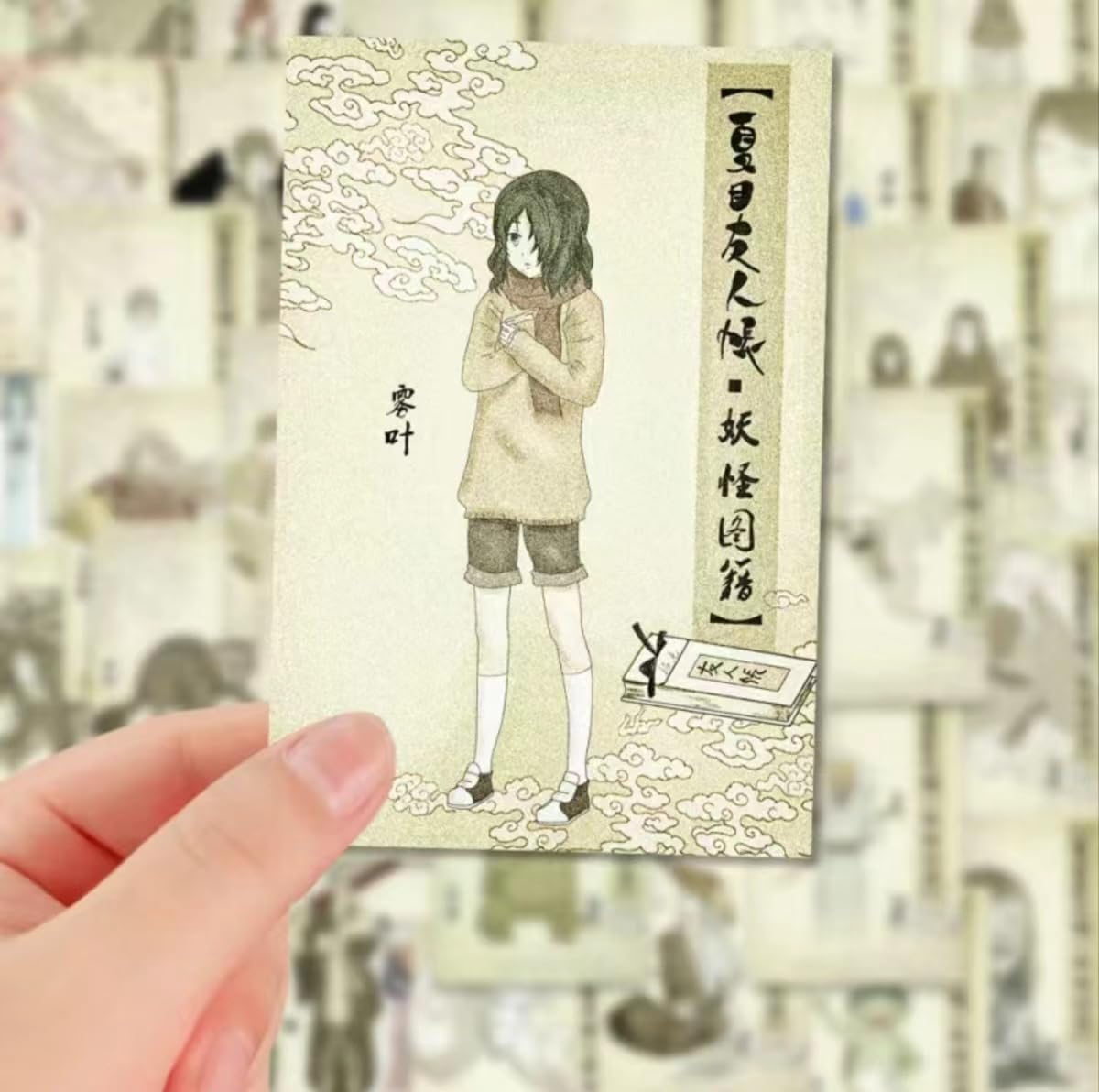 のこり１✩J18＃朝顔(PET)照妖鏡手帳切り売り海外人物マステケモ耳女の子 のこり1✩J18＃朝顔(PET)照妖鏡手帳切り売り海外人物マステケモ耳女の子