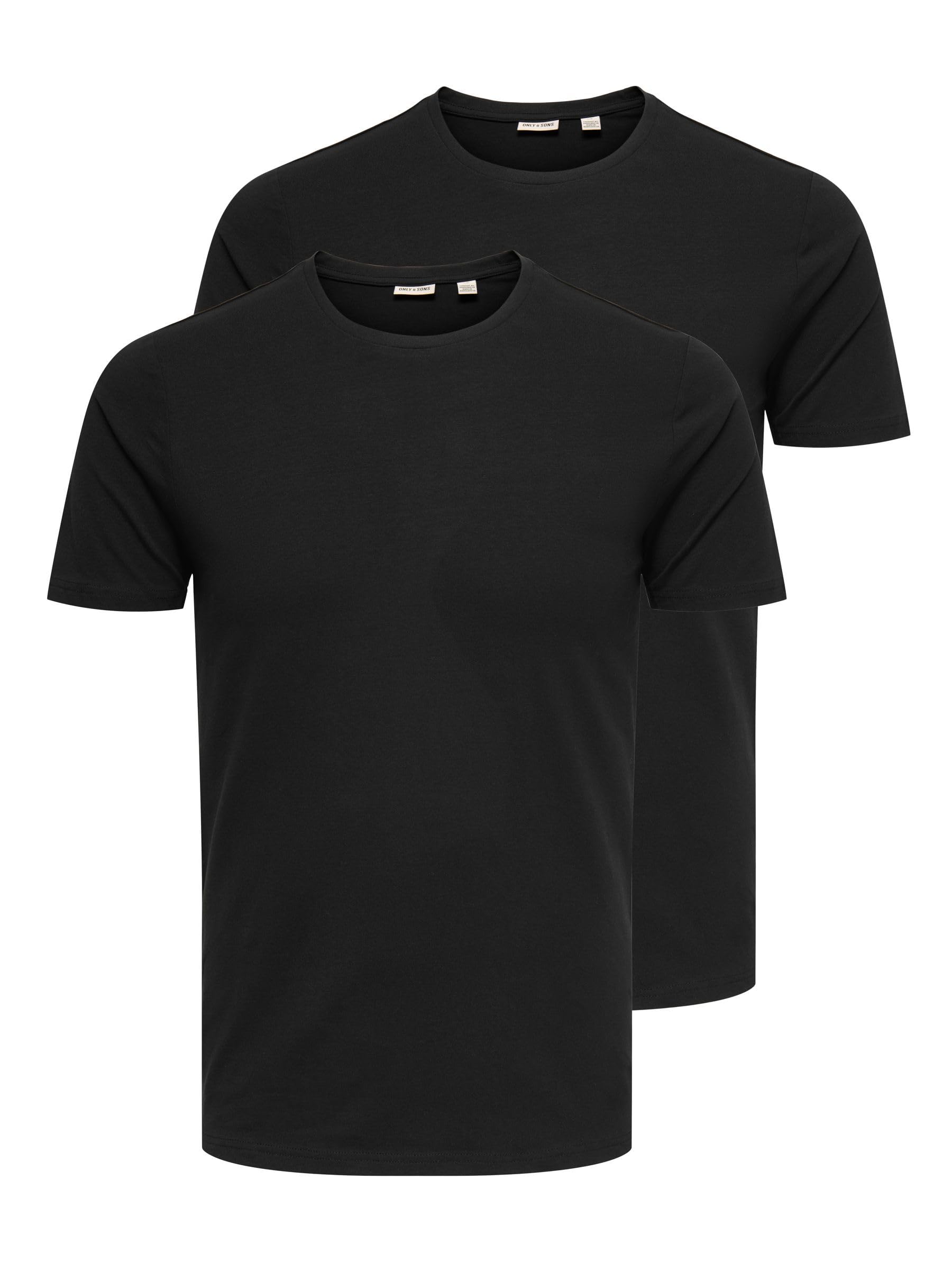 Only & Sons Male T-Shirt ONSBASIC 2-Pack T-Shirt