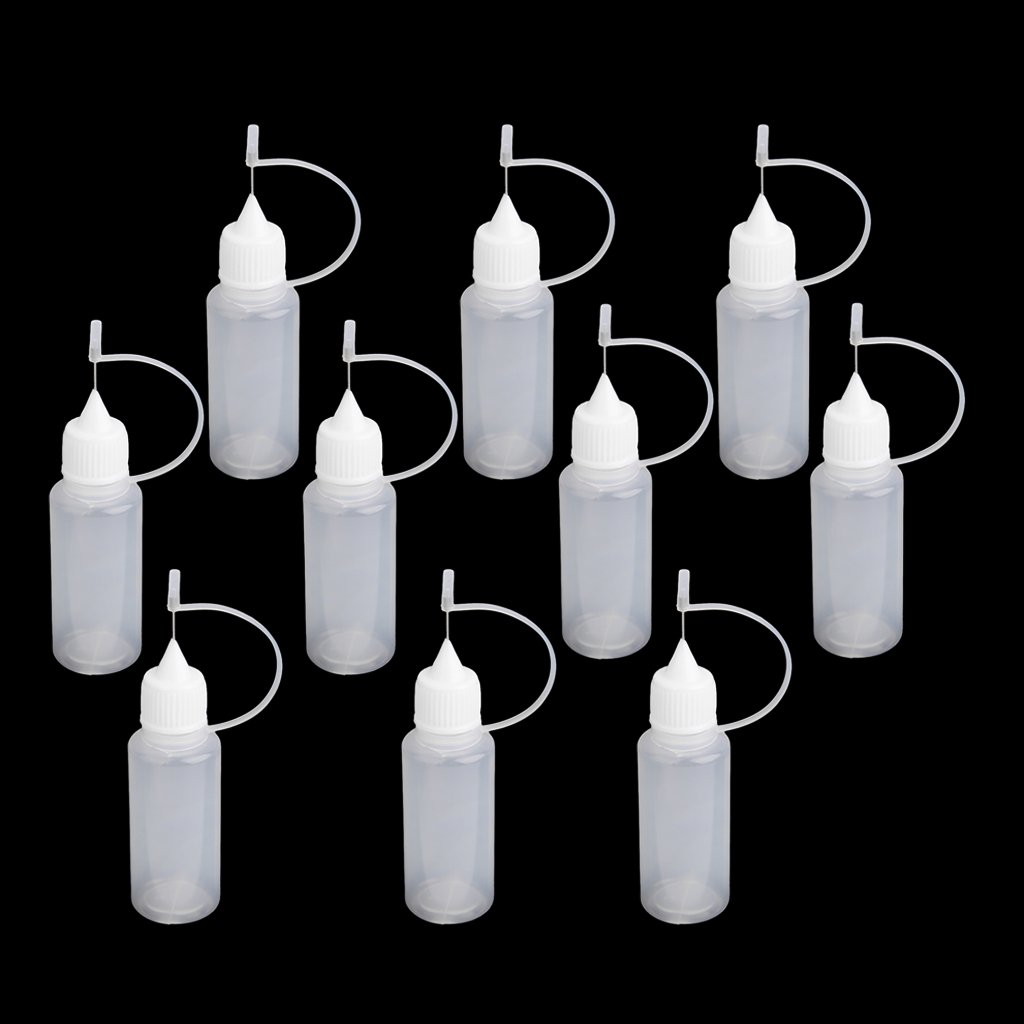 Flacon Compte-gouttes Vide Plastique 20ml - Applicateur Précision Pour Colle, Huile, DIY