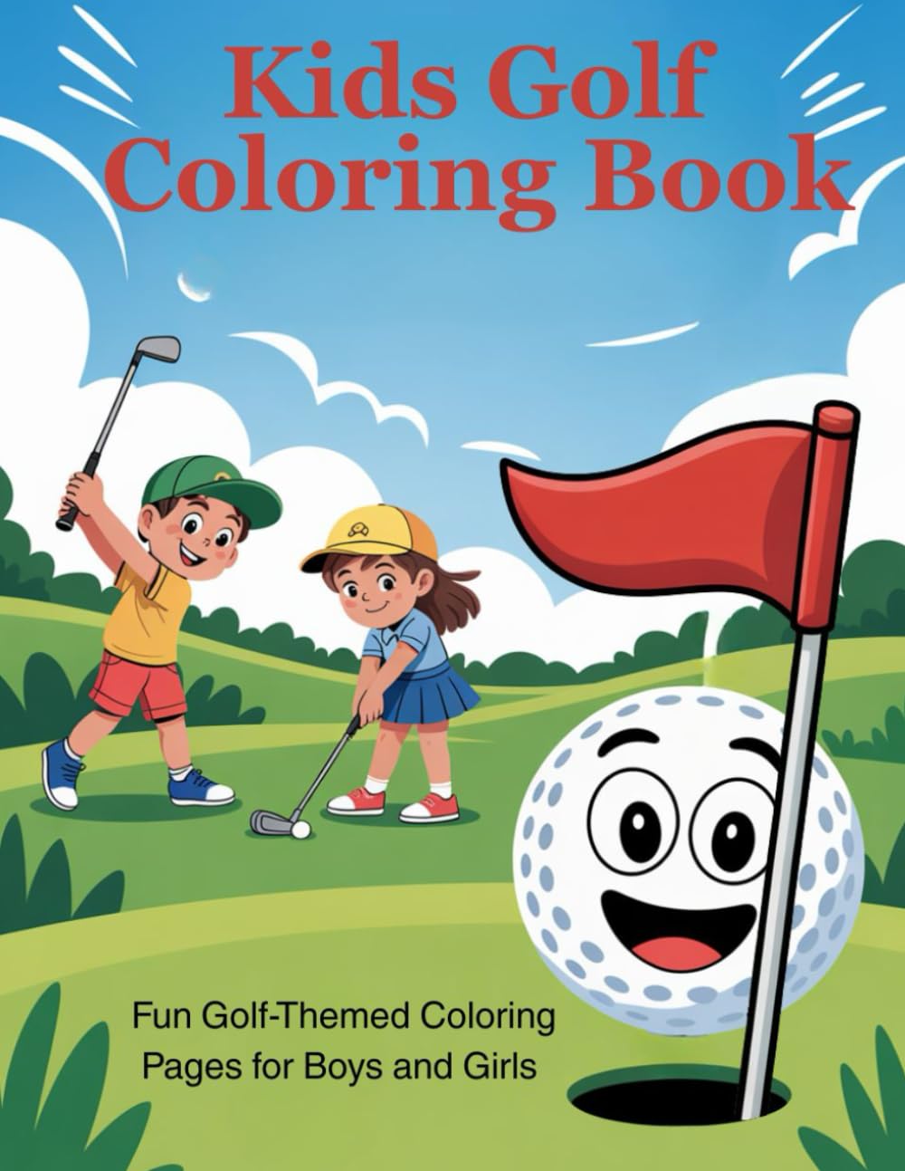 Kids Golf Coloring Book: 80 pages of Fun Golf-Themed Coloring Pages for Boys and Girls Ages 3–8