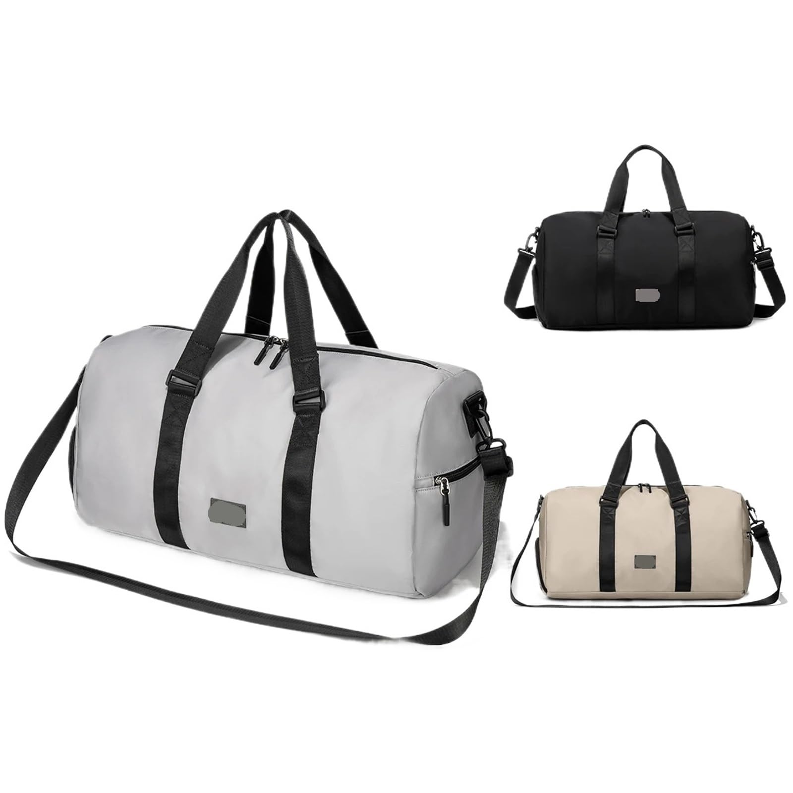 Sporttasche Fitness Bag, Men's and Women's Dry Wet Separation Sports Backpack, Short Distance Travel Lightweight Luggage Bag, Travel Bag, La(Grey)