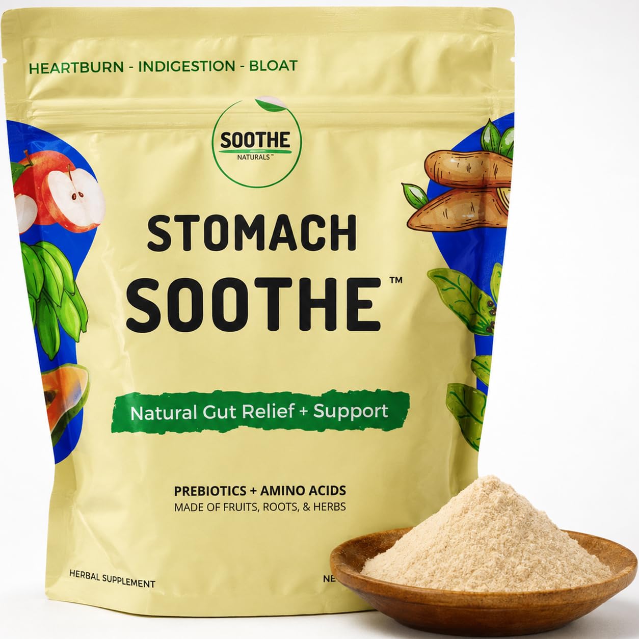 Soothe Naturals Acid Reflux Powder (30 Servings) 1