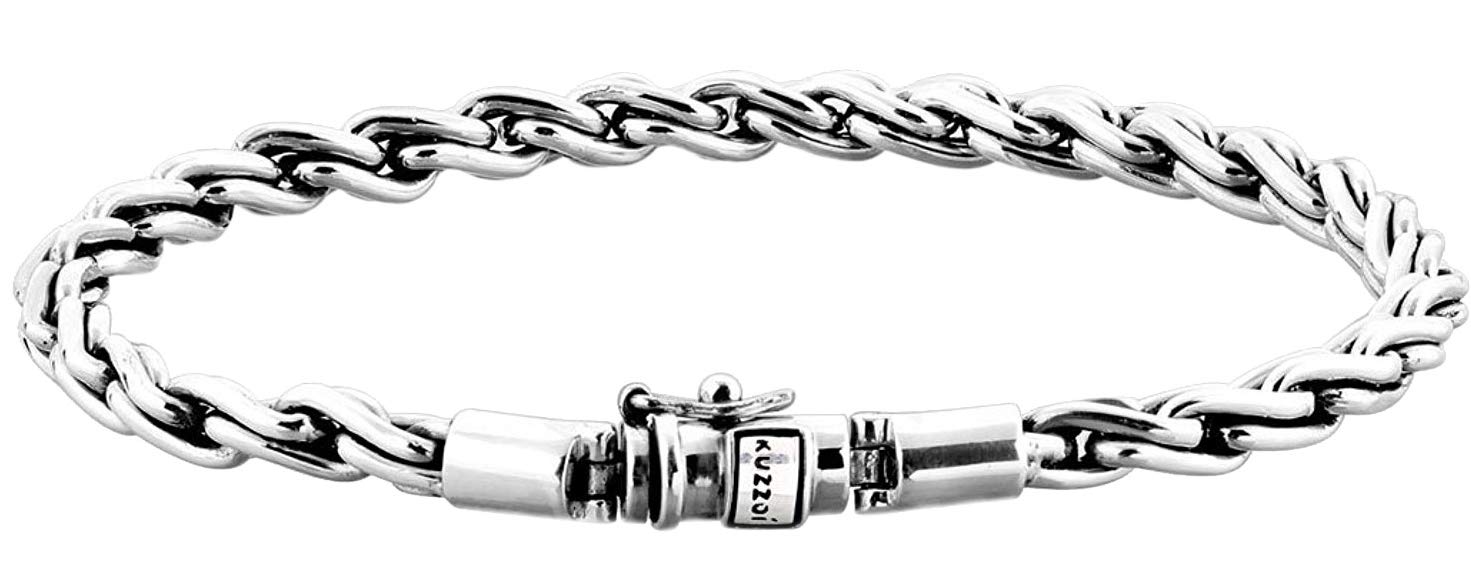 kuzzoiSilberarmband Herrenarmband aus massivem 925er Sterling Silber - 335112