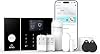 Wireless Home Alarm System, GSM SMS Complete Burglar Alarm System with 120dB Alarm Siren, Intelligent Remote Control, LCD Display, Voice Invite, Security for Home, Office