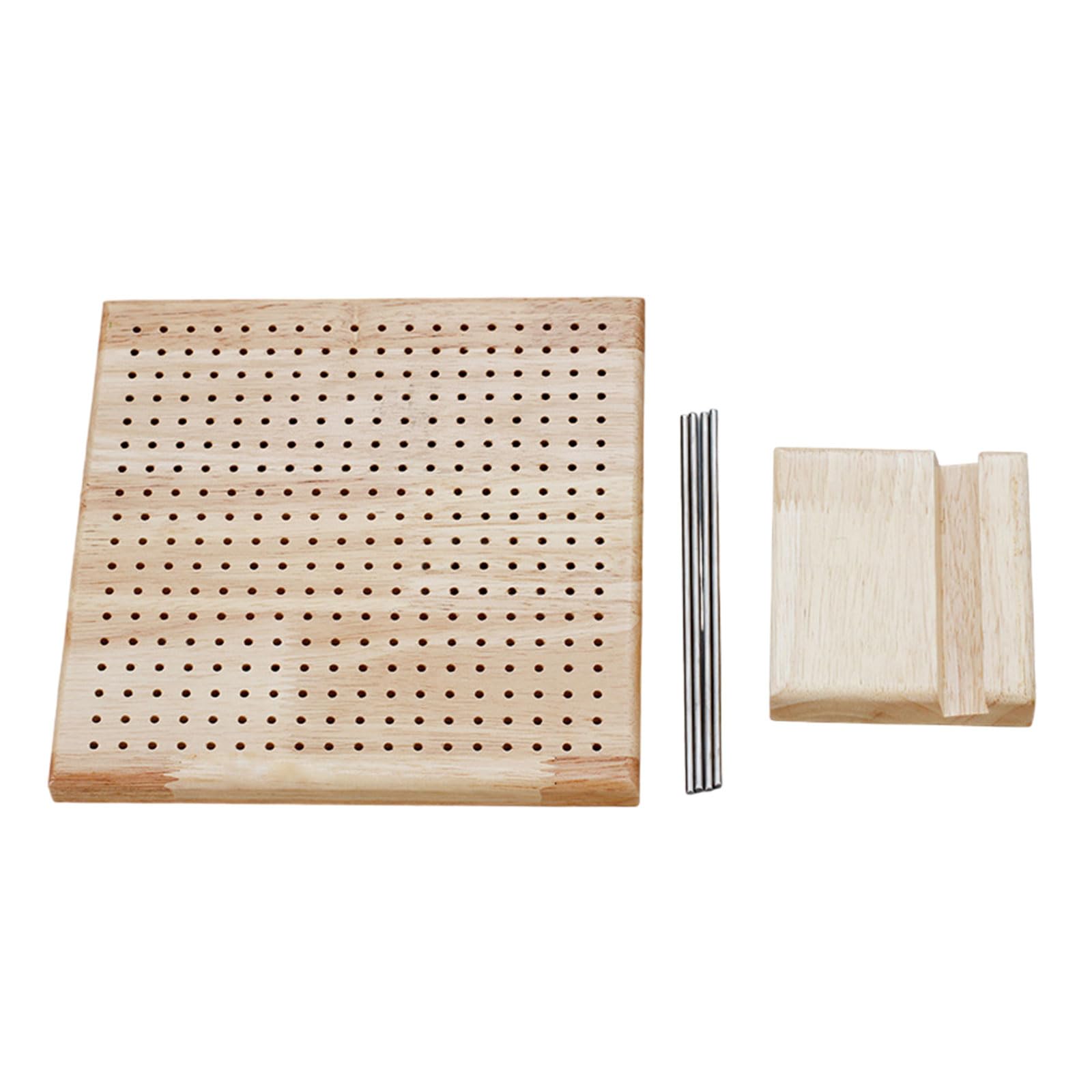Hsioluted Wood Crochet Blocking Board and Pin, Blocking Board for Crochet and Knitting Project, Frame Mats Wood