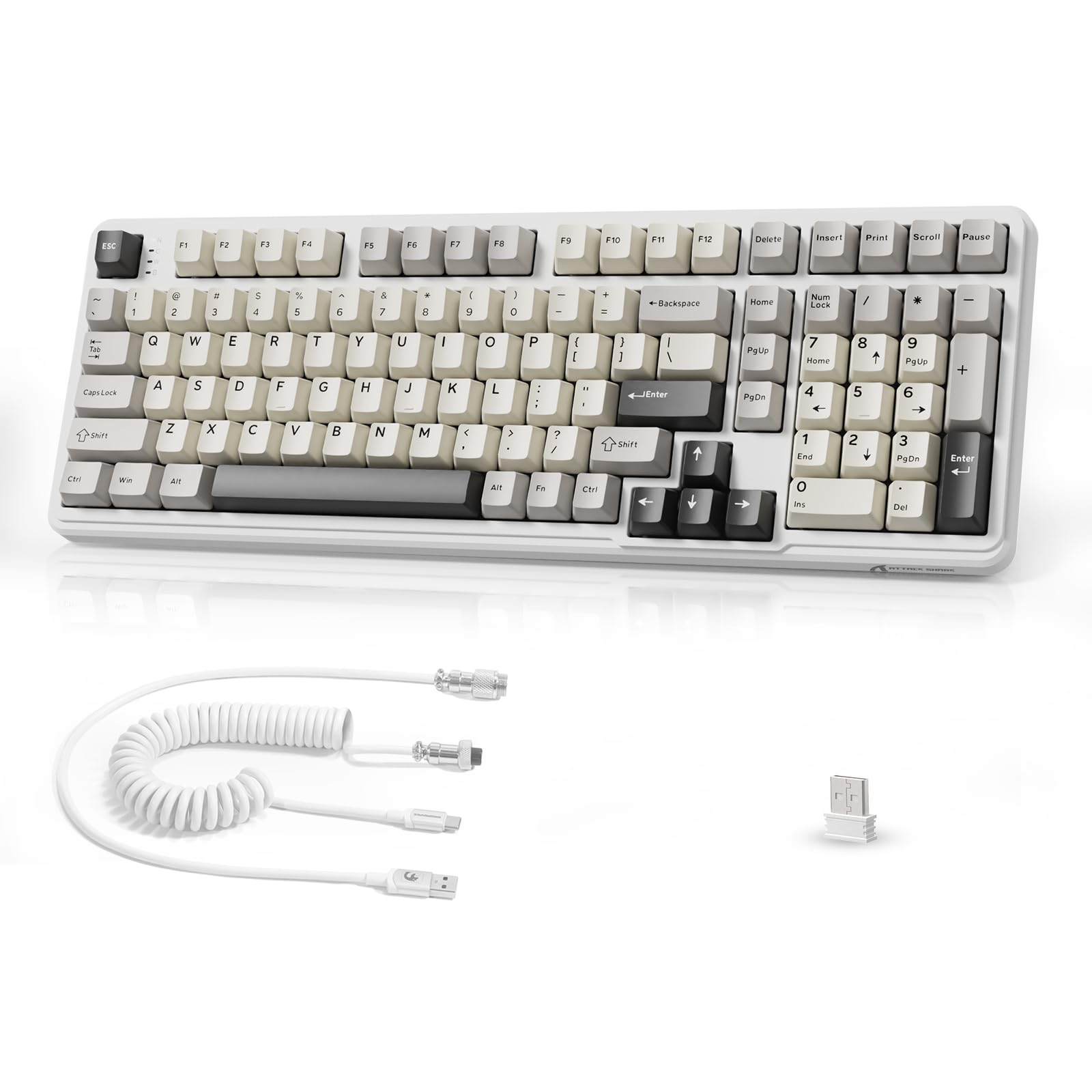 Amazon | MAMBASNAKE × ATTACK SHARK ワイヤレス X98 メカニカル