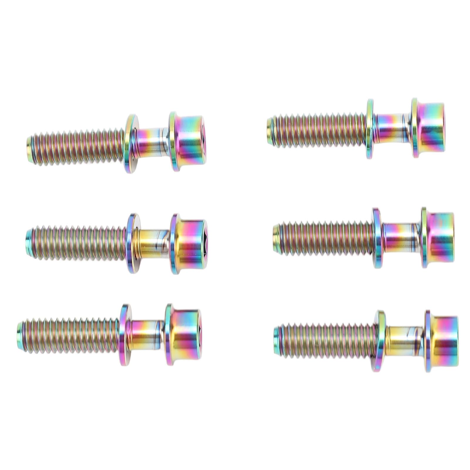 Lot De 4 Vis M5x20 Mm En Alliage De Titane Noir Pour Potence De Vélo – Légères, Résistantes, Tête Hexagonale Creuse