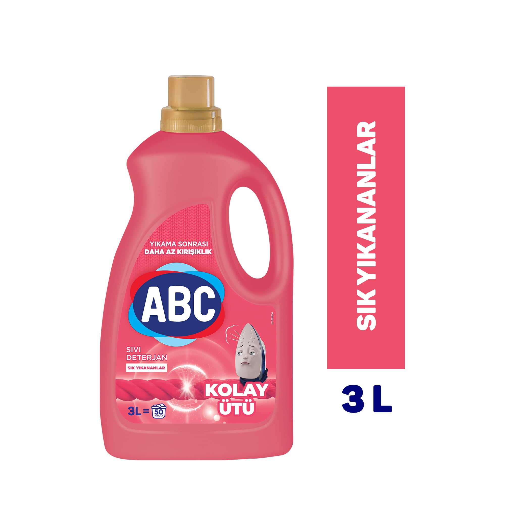 ABC DETERJAN Sıvı Çamaşır Deterjanı Kolay Ütü 3 L