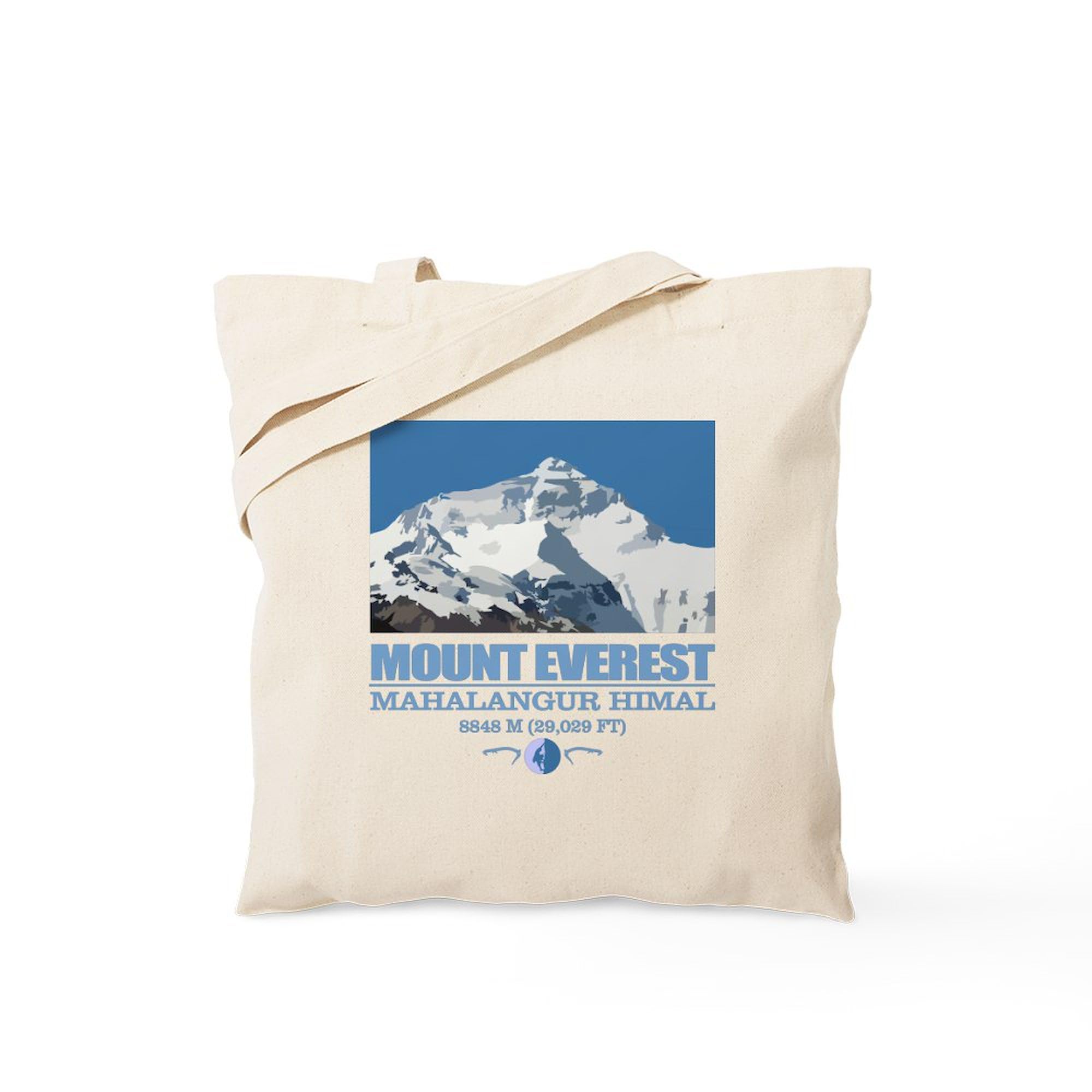 CafePress 3D Metal Mountains Canvas Tote Bag - Reusable Natural Shopping Bag - View #9