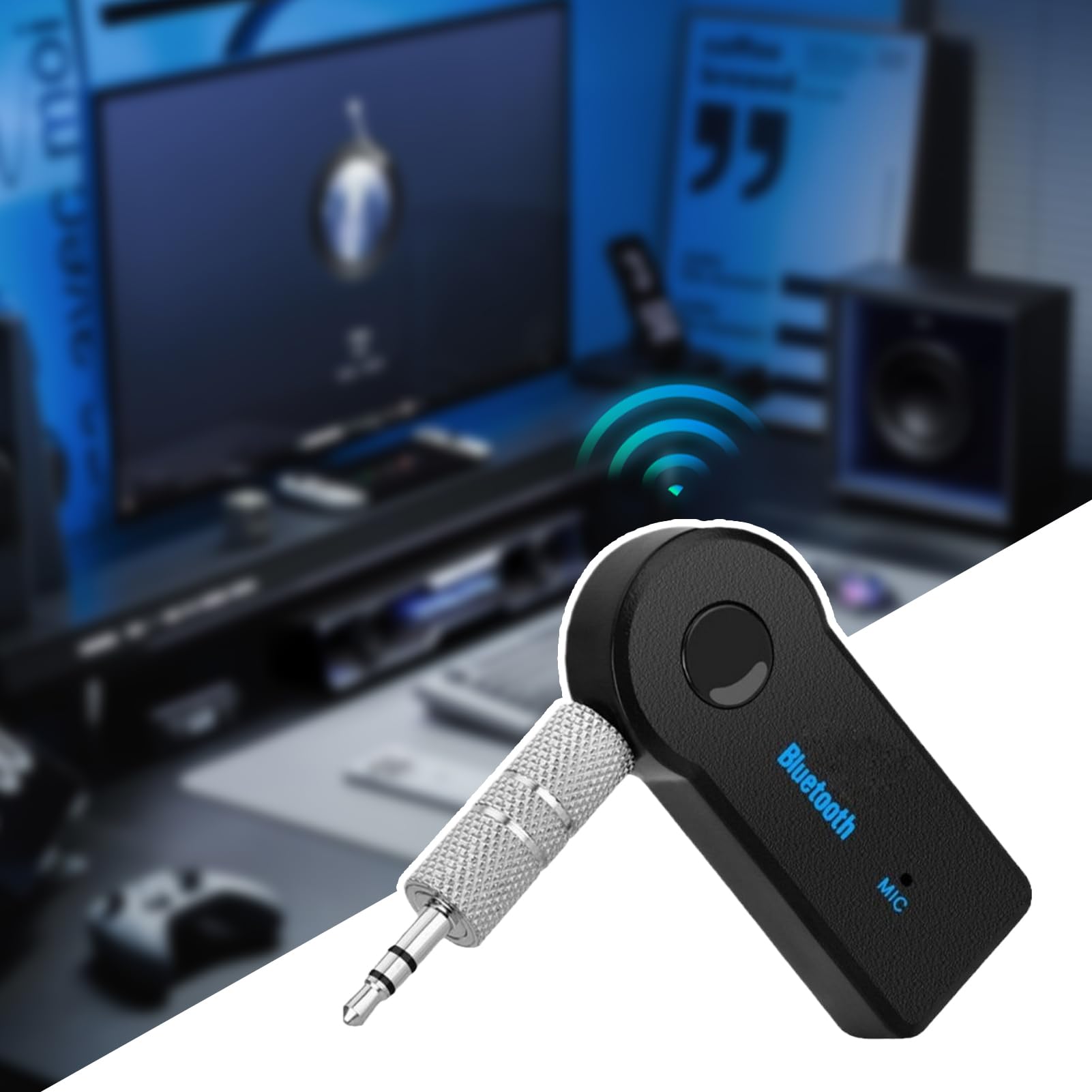 5.3 Sender Empfänger Modul | 3.5mm Audio Empfänger,Multifunktionales Audiomodul für Verstärker und Lautsprecher mit Kabeleingang
