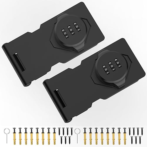 Cerradura de puerta con combinación, pestillo de contraseña de gabinete pequeño de 3.5 pulgadas, cerraduras de gabinete con código para puerta de