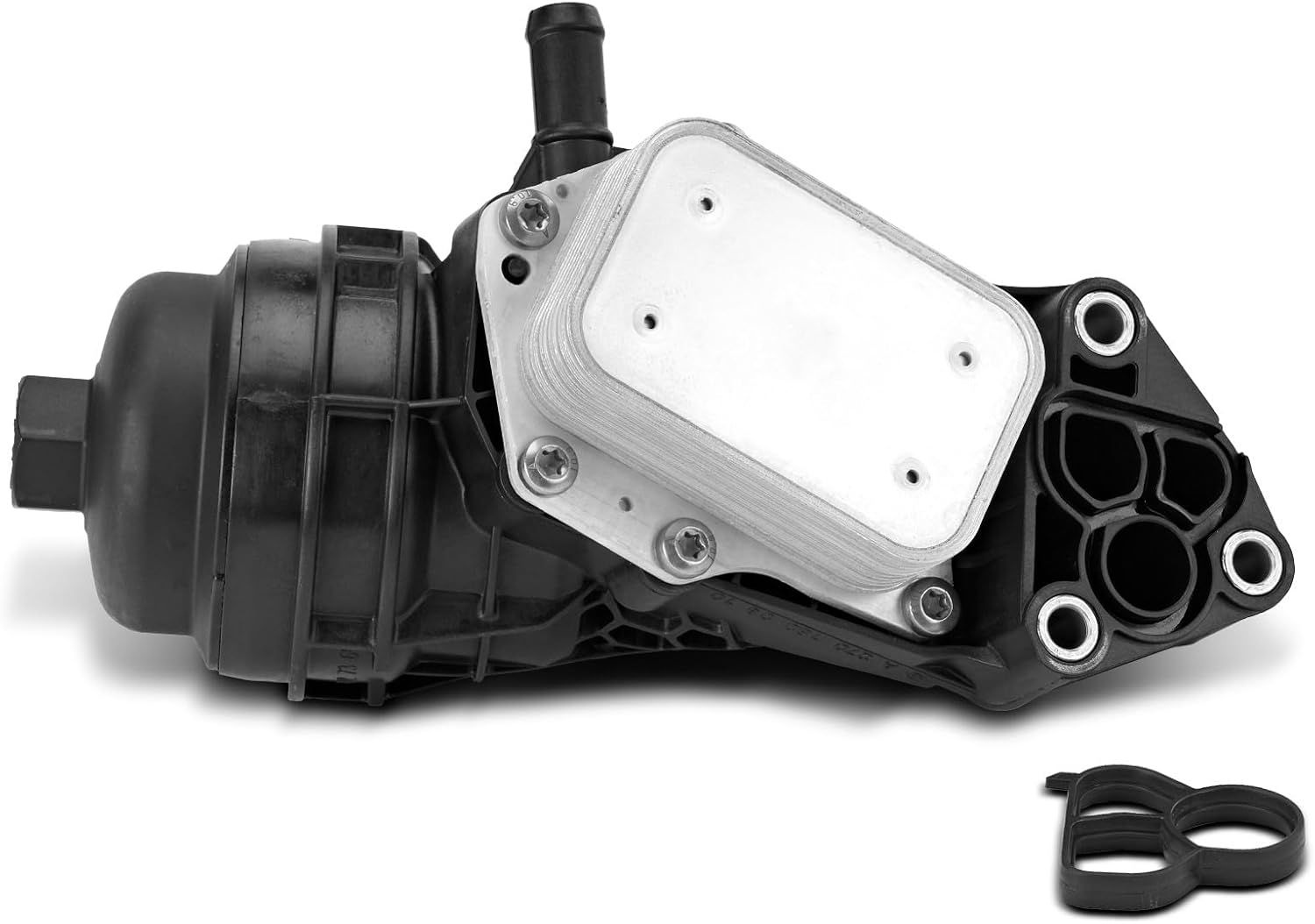 A-Premium Engine Oil Cooler and Oil Filter Housing [with Gasket] Compatible with Mercedes-Benz Vehicles - 2014-2023 - CLA250, GLA250, GLA35 AMG, A220, A35 AMG, GLB250, GLB35 AMG - 2.0L