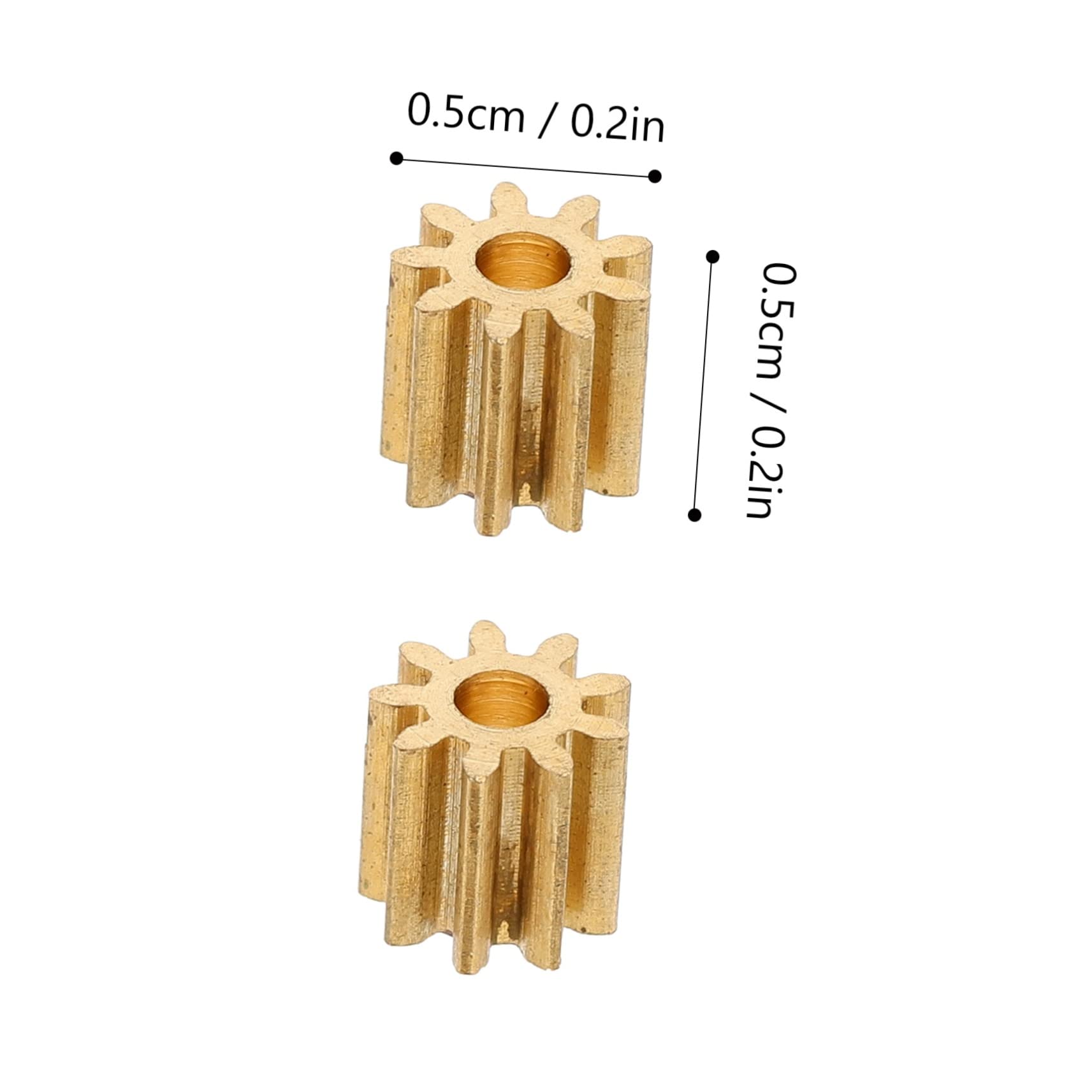BELLIFFY 20pcs 9 Tooth Dc Motor Pinion Gear for Gear Motor Toy for DIY Projects