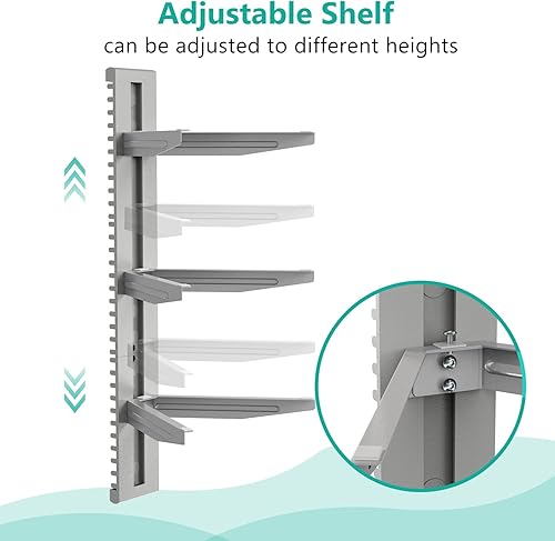 Miniatura 20 de WALI Repisa flotante Negro,Plata