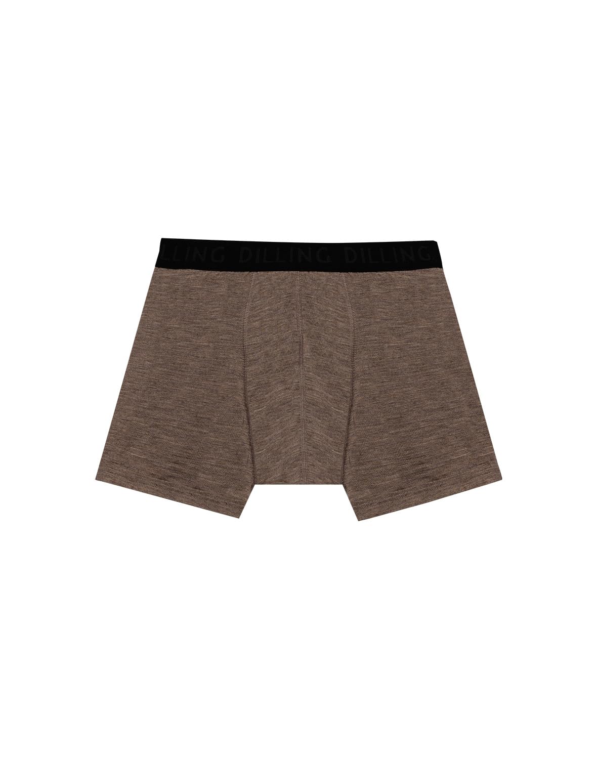 Dilling Men's Brown Mottled Merino Wool Boxer Shorts, Xl