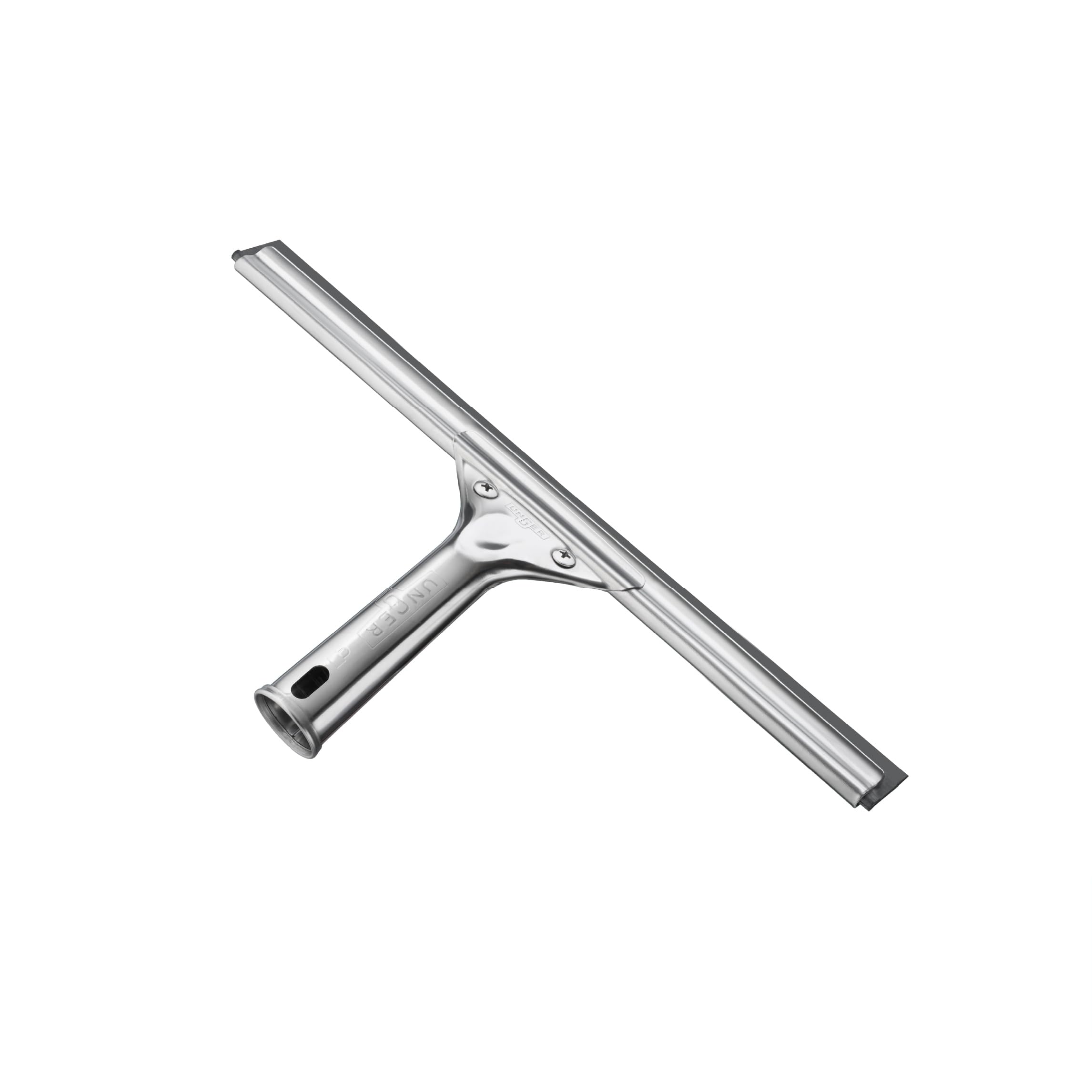 Unger 92101 Professional Stainless Steel Heavy-Duty Squeegee, Silver, 12"