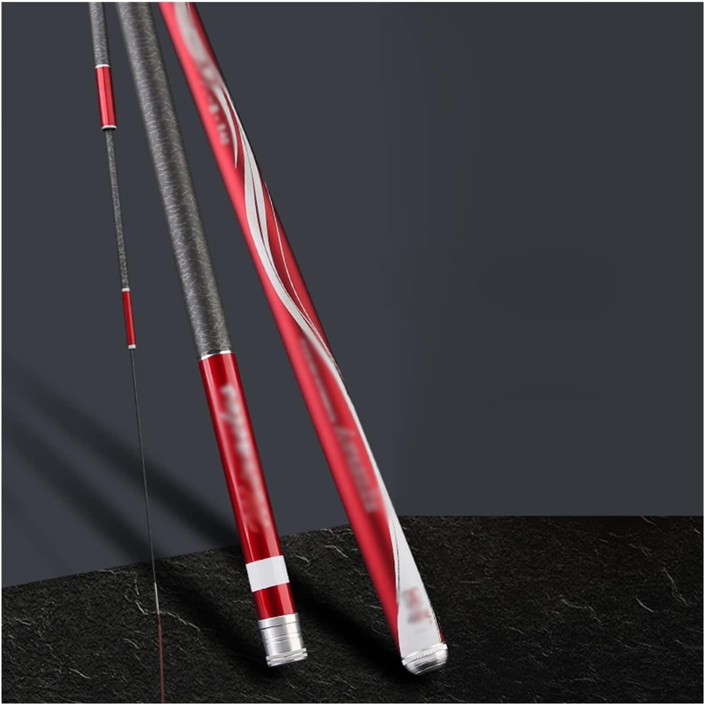 Ultraleichte und Extrem Harte Carbon-Angelrute 5H28, verstellbarer Griff, tragbare Reiserute