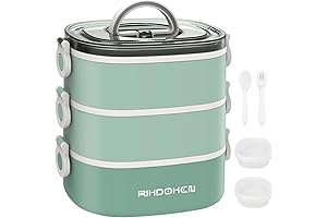 3-Layer Stackable Cylinder Lunch Box