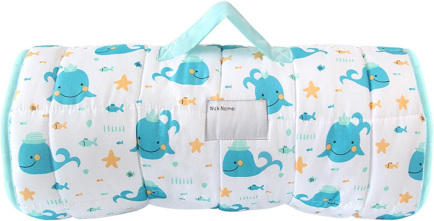 Buy Toddler Nap Mat with Pillow and Blanket, 50 x 21 x 1.5 Super Soft