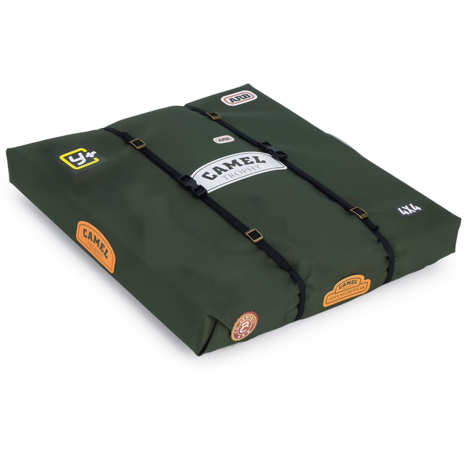 RC Simulated Roof Luggage Tent Bag Decoration for 1/8 1/10 RC Crawler TRX4 Defender SCX10 90046 RC4WD D90 Upgrade Parts (Army Green)