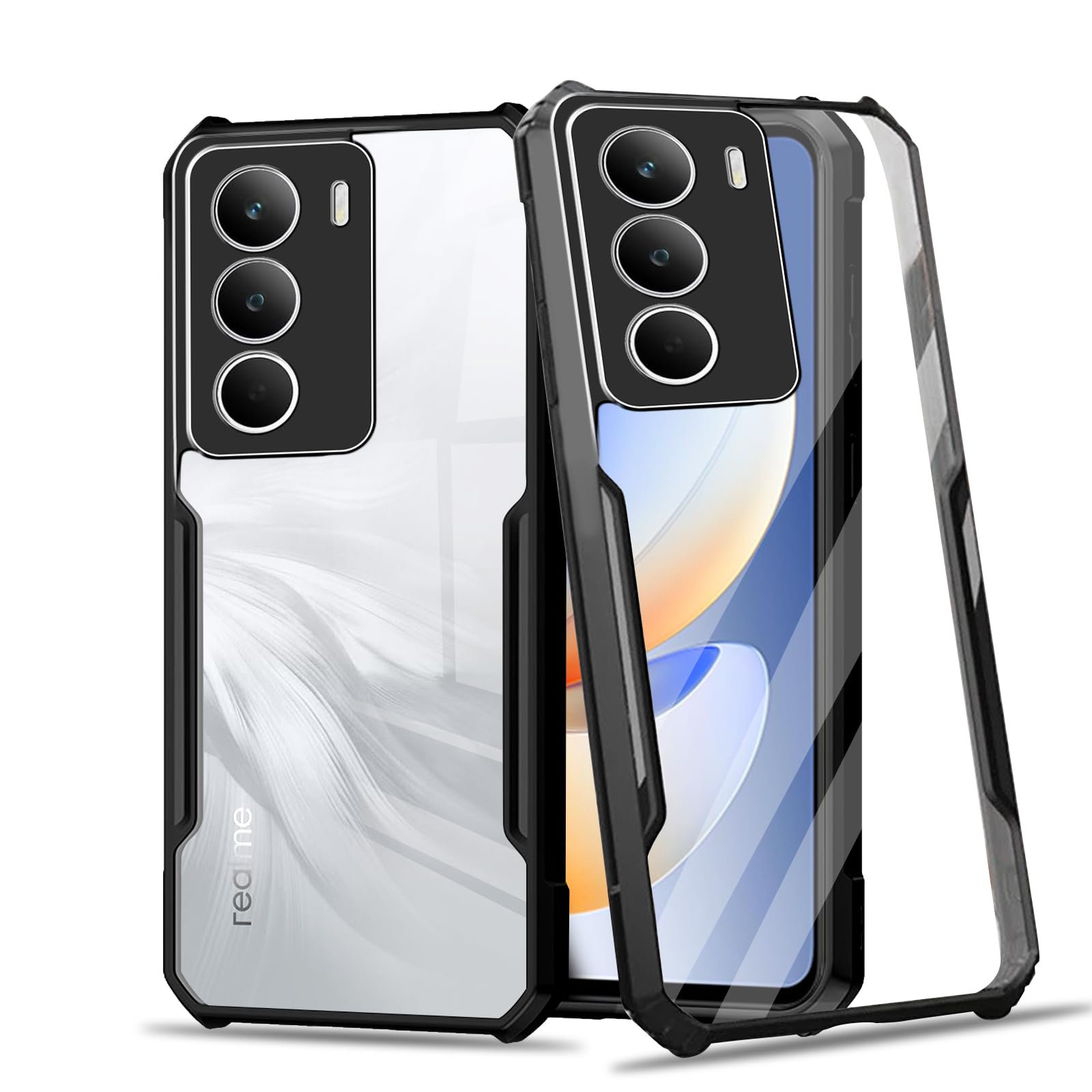 CAUHENYEE Cover per Realme 14T / 14 5G,Custodia per Realme P3 5G, Cover in TPU ultrasottile, Flessibile, Antigraffio, Antiurto-Trasparente