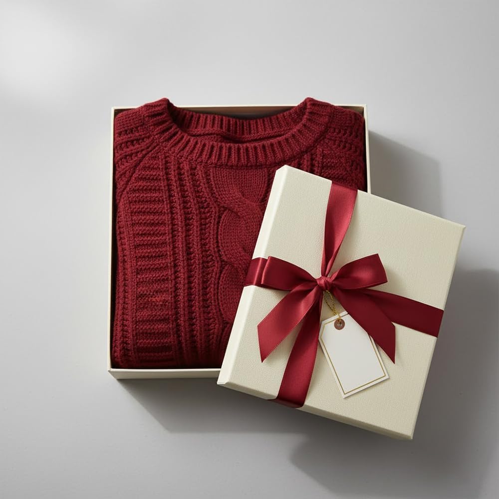 Women's Cropped Cable Knit Sweater, Soft and Warm Long Sleeve Pullover, Casual Knit Top for Fall Winter - Image 7