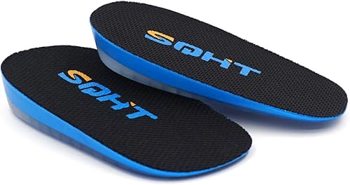 Miniatura 8 de 's Plantillas de aumento de altura  Insertos y almohadillas de elevación de talón de zapato de gel, copas de cojín de tendón de Aquiles para hombres