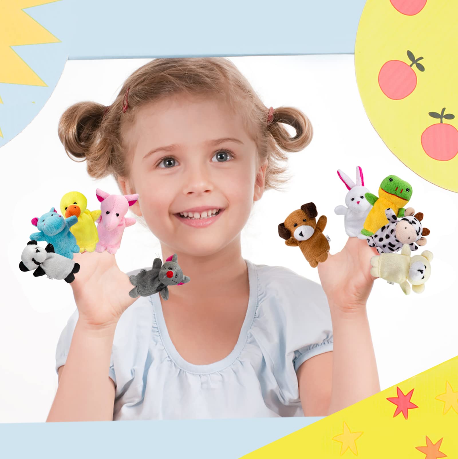 Plüsch Fingerpuppen Set - Süße Tierfiguren Für Kinder