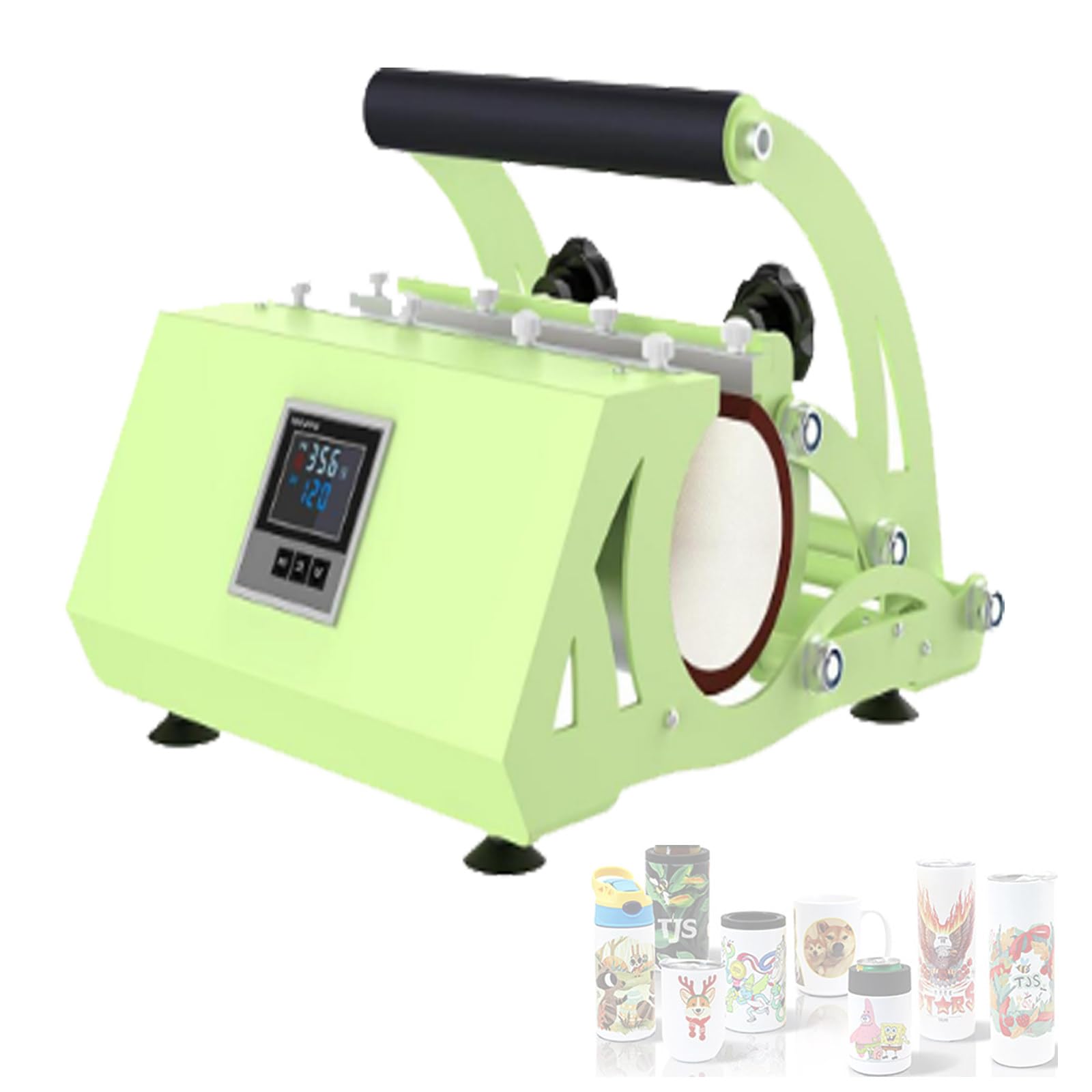 Prensa Térmica Para Vasos,Prensa Térmica Automática Para Tazas De 110V,Para Tazas Rectas De Sublimación De 11 A 30Oz,Prensa De Transferencia Térmica Con Temperatura Y Temporizador