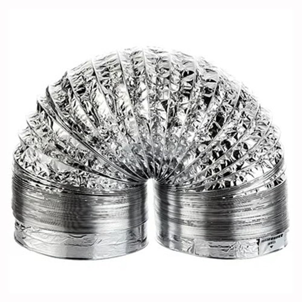 Zqagbaod 180Mm Fan Hose,Encrypted Aluminum Foil Ventilation Pipe Scalable Smoke Tube Kitchen Outlet Bathroom Exhaust Fan Hose(,4M)