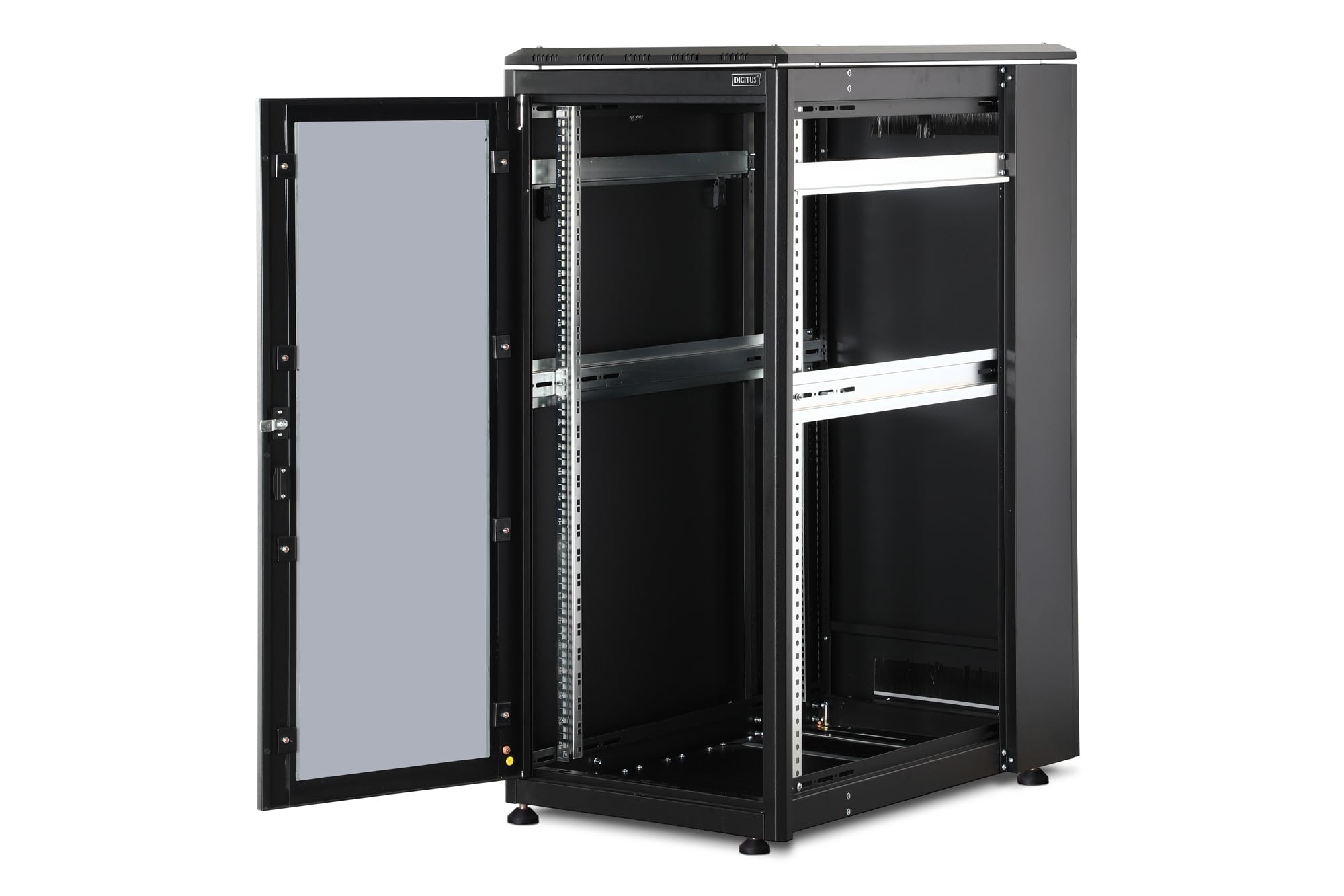 DIGITUS Armoire réseau - Rack 19 Pouces - 26U - 60 x 100 cm - Charge admissible 1200 kg - Profondeur utile 94,3 cm - Série Unique - Noir