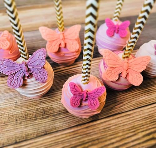 Miniatura 5 de ALINK Pajitas de papel dorado biodegradables a granel, paquete de 100 pajitas metálicas a rayas, ondas, corazones, estrellas, para cumpleaños,