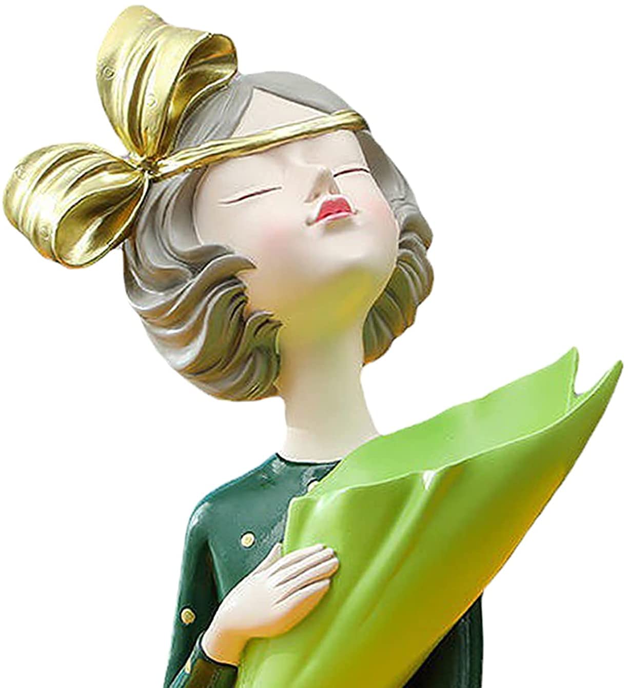 陶器製少女フィギュア 花の装飾 Amazon.co.jp: モダンガールフィギュア ドライフラワー 花瓶