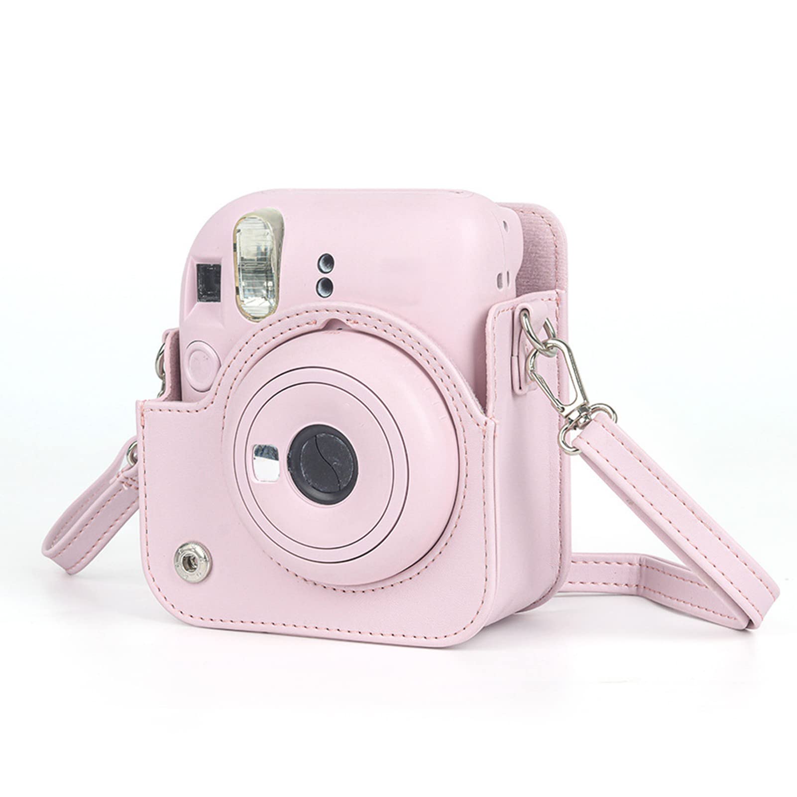 Custodia Rigida Trasparente Per Fujifilm Instax Mini SE Con Tracolla Gatto Rosa - HIYQIN - 5