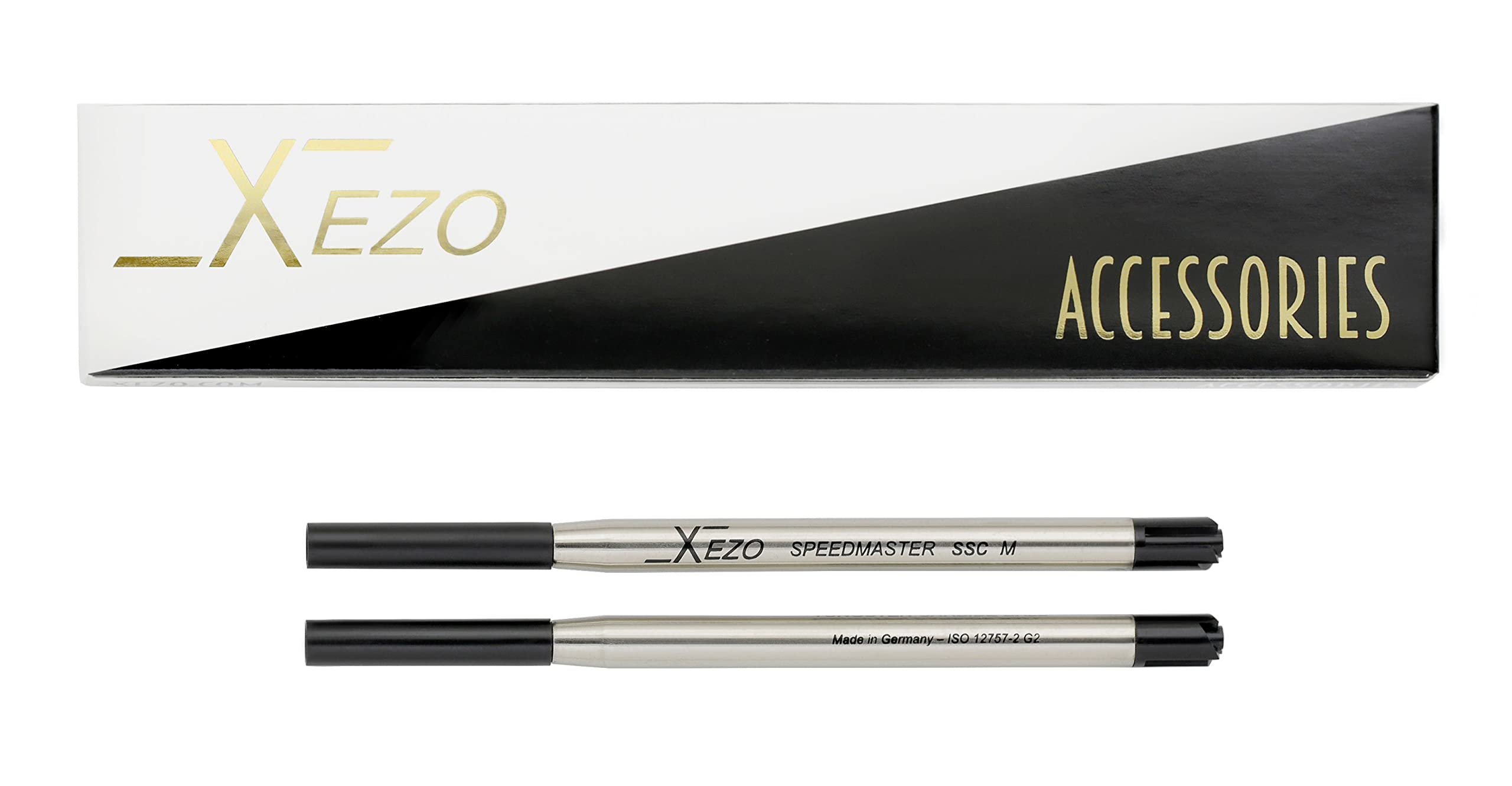 Xezo SSC-M Standard Ballpoint Pen Refill Black color Medium to fine stroke width Made in Germany : Office Products