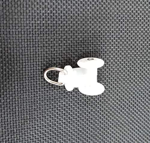 Image of FAPBADRI Runners /Sliders for M Track /Curtain Channel - White Colour - 50 Pieces
