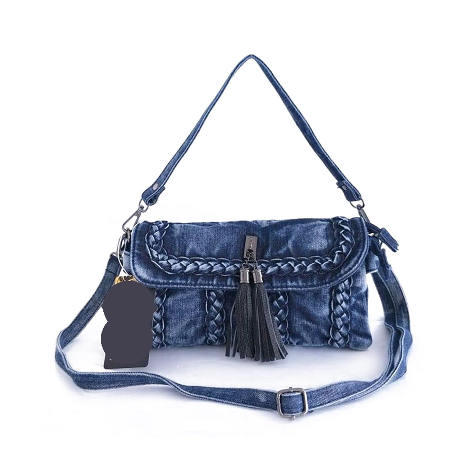 Bolso Vaquero Bolsos de mensajero retro for mujer, bolso hombro pequeño, tela vaquera, mano