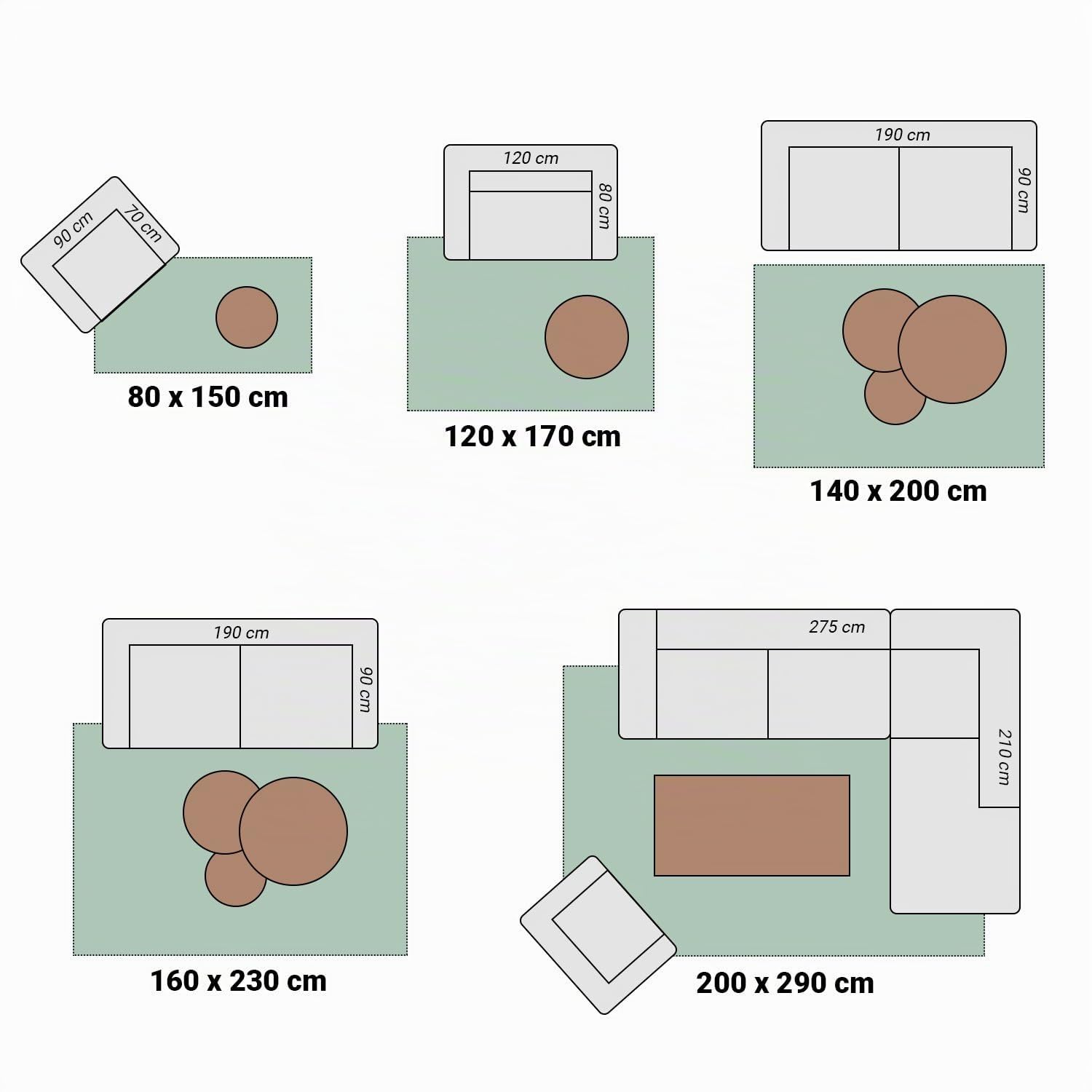 FRAAI | Home & Living Tapis d'extérieur - Brava Terracotta - 140x200 cm - Tapis Exterieur Resistant Pluie - Rectangulaire - Terrasse, Jardin, Balcon