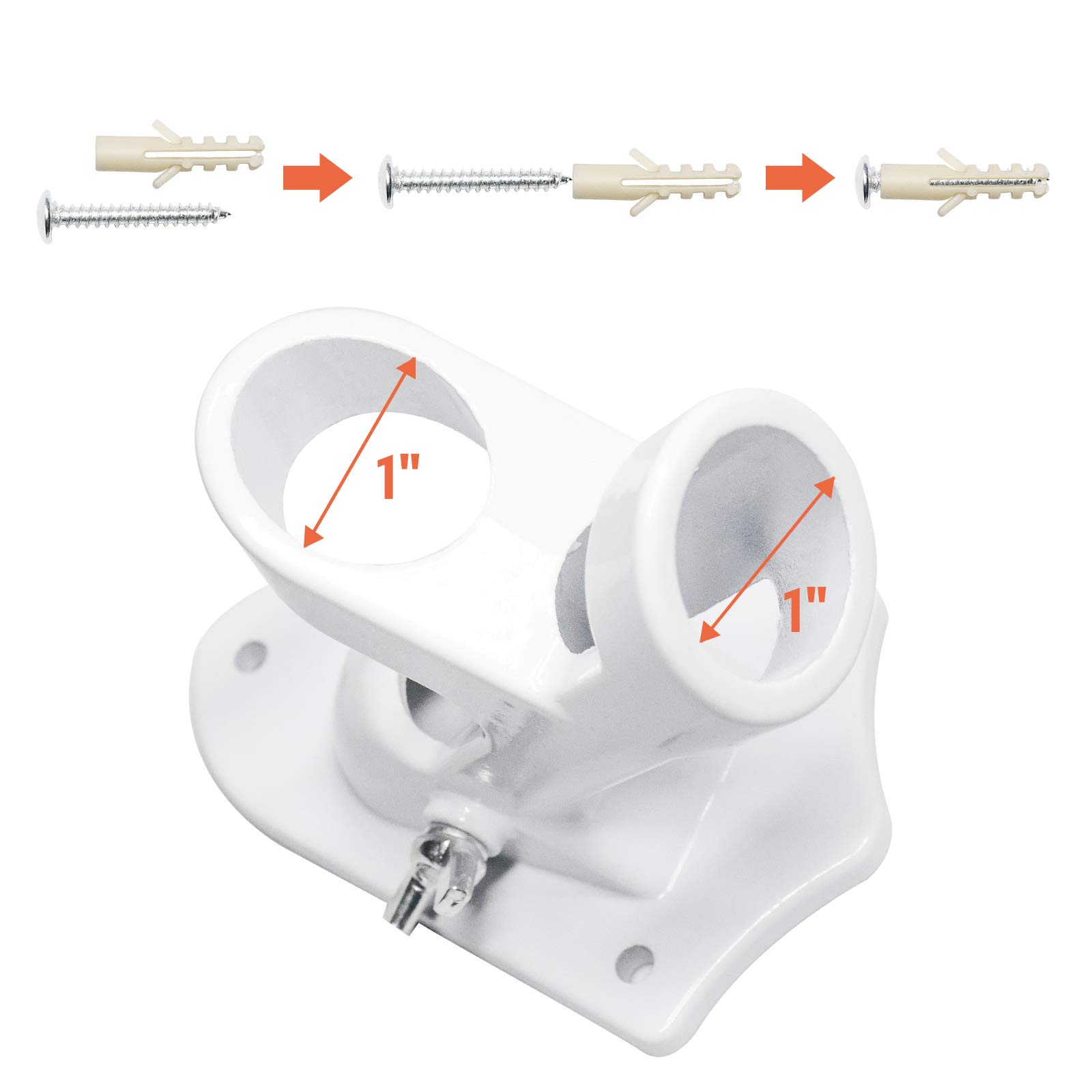 ValueHall Portabandiera Regolabile Flag Pole Holder Lega di Alluminio