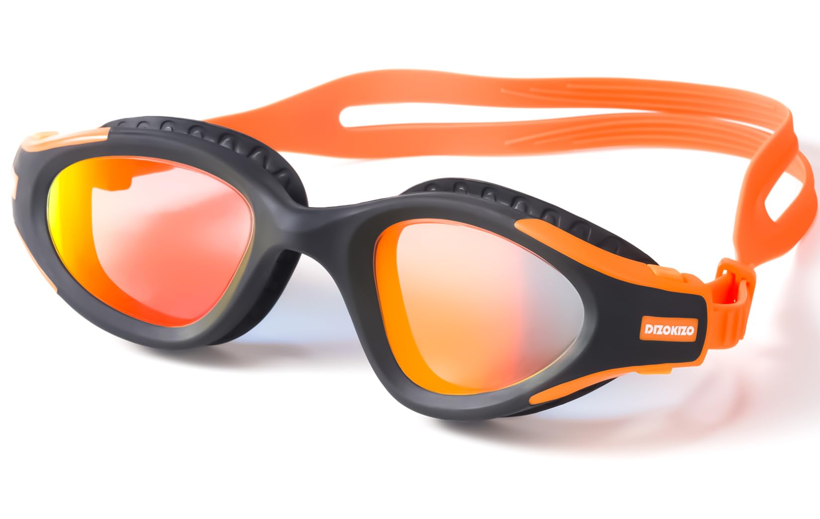 Dizokizo Swimming Goggles UV Protection Anti-Fog No Leaking Swim Goggles Easy to Adjust for Adult Men Women