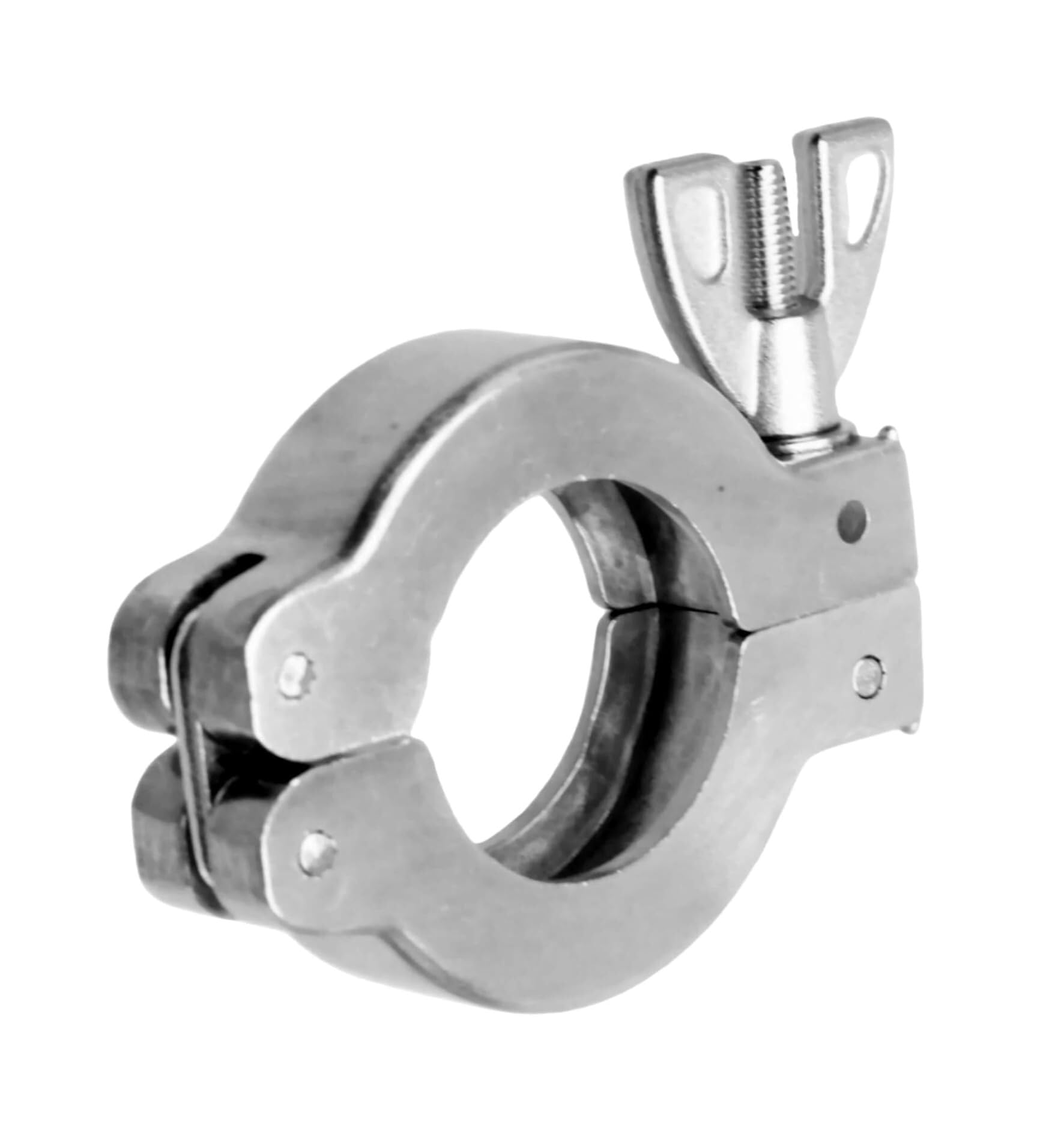 Abrazadera rápida de doble pasador de acero inoxidable 304 con conjunto de tuerca de mariposa, abrazadera de manguera de vacío ISO-KF tamaño NW-63-200(KF-100)