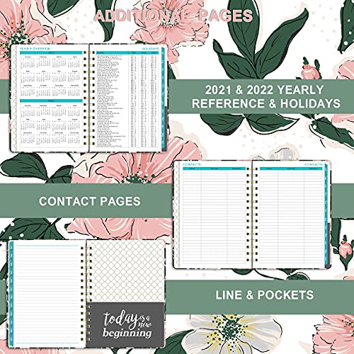 Dagboek 2022 - A5 weekplanner van januari 2022 tot december 2022, hardcover, pennenhouder, binnenvak, 21,5 x 15,5 x 1,5… - Image 6