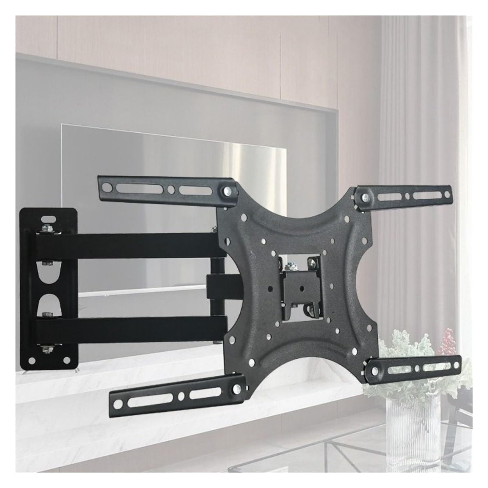 Staffa da parete for monitor TV regolabile a sbalzo | Struttura a sbalzo, braccio estensibile, rotazione inclinata, resistente(Style B)