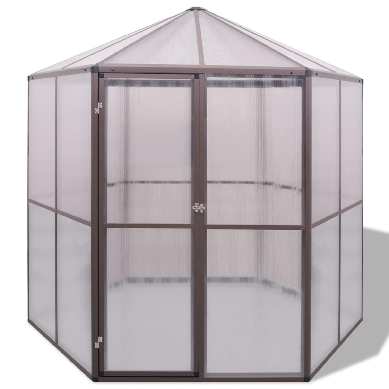 Homgoday Szklarnia ogrodowa, aluminiowa szklarnia 240 x 211 x 232 cm, szklarnia ogrodowa szklarnia ogród warzywny szklarnia balkonowa szklarnia szklarnia do roślin