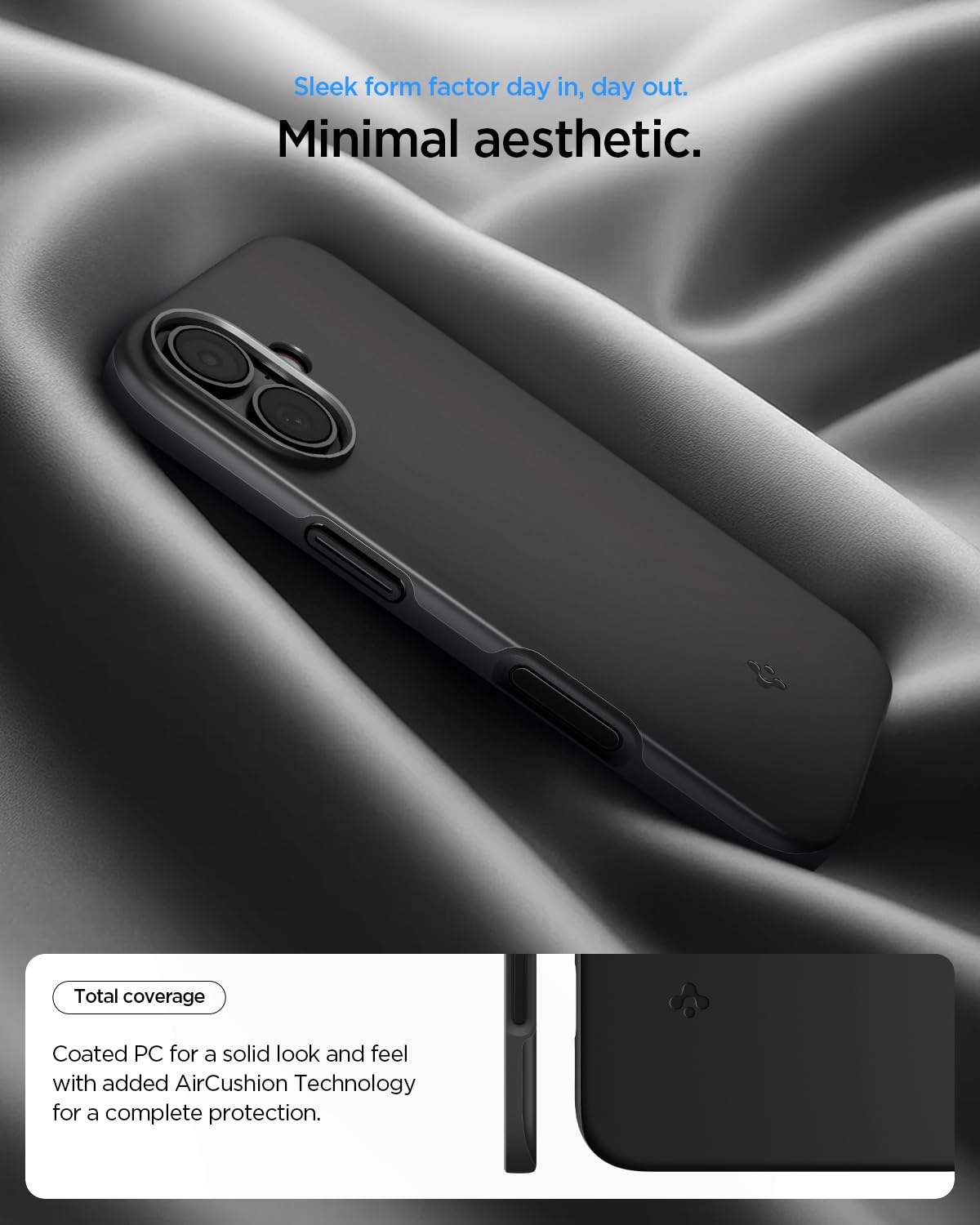 Spigen Thin Fit MagFit Back Cover Case Compatible with iPhone 17 (TPU + Poly Carbonate | Black) — Amazon image 7