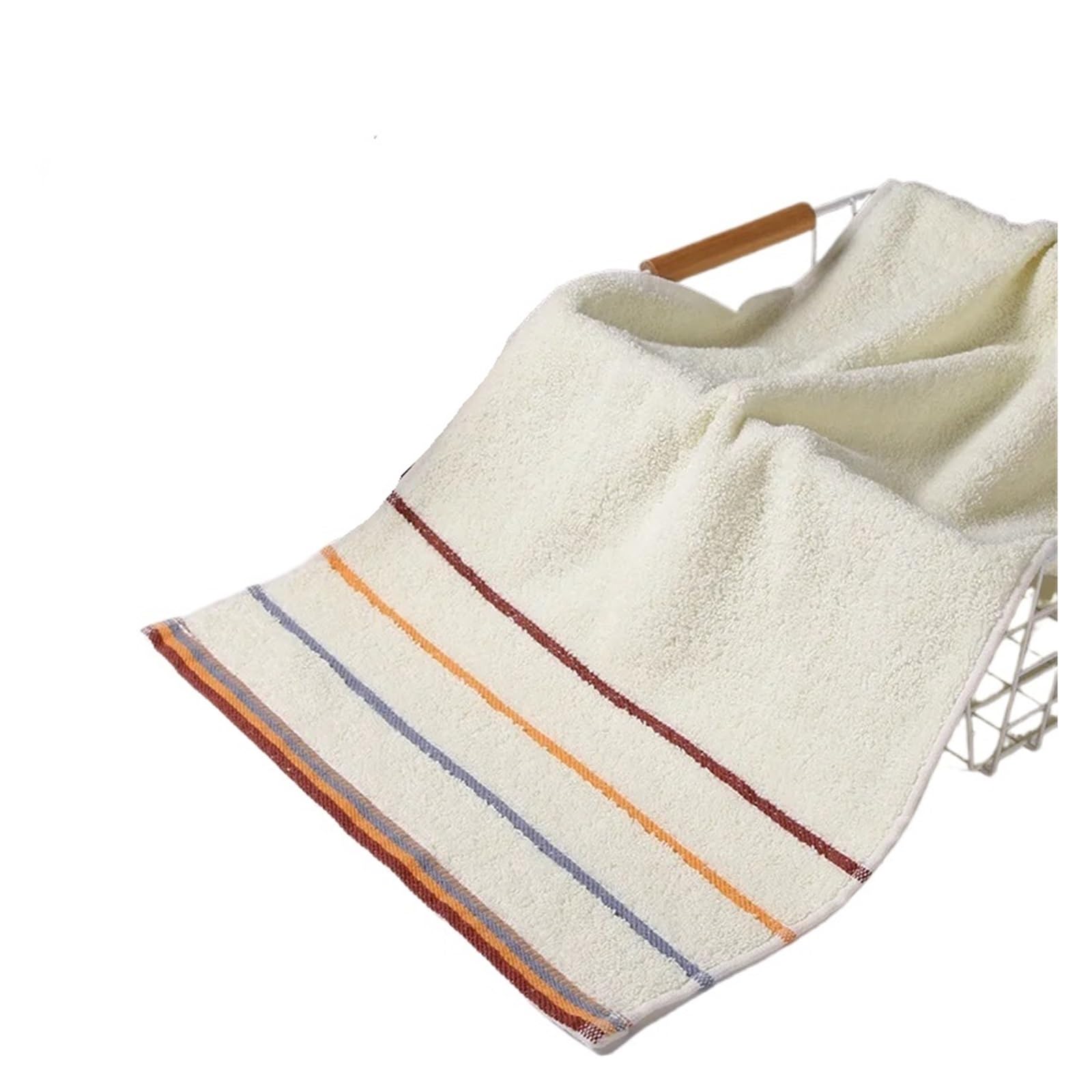 FGUJSUR Bath Towel Cotton Bathroom Hand Towel Thickened Face Hair Towels Adults Hotel Travel LoverIncreases Water Absorption(White 1pcs)